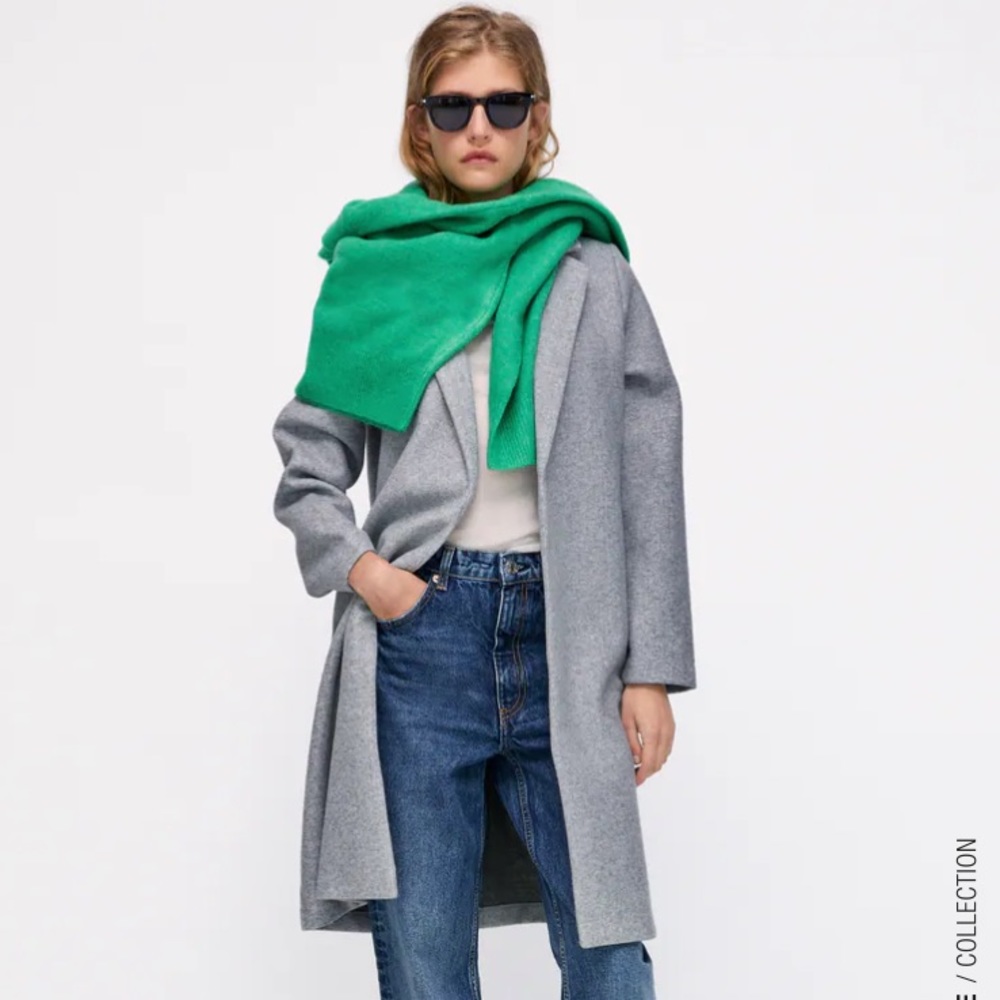 Zara lapel coat size small